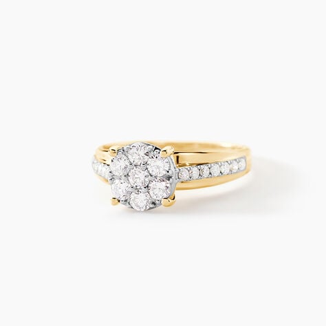 Bague Kate Or Jaune Diamant Synth&eacute;tique - Parures de mariage Femme | Marc Orian