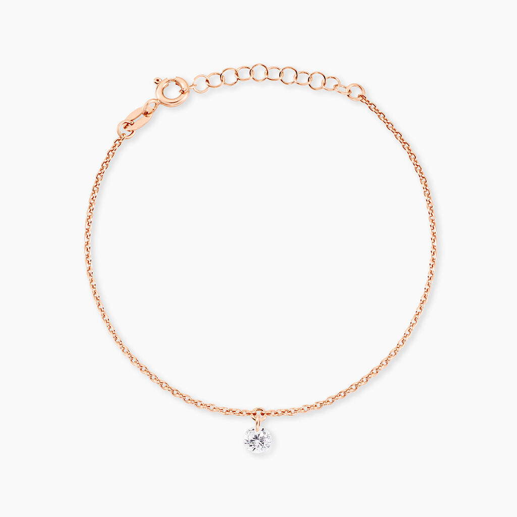 Bracelet Constantin Argent Rose Oxyde De Zirconium - Bracelets fantaisie Femme | Marc Orian