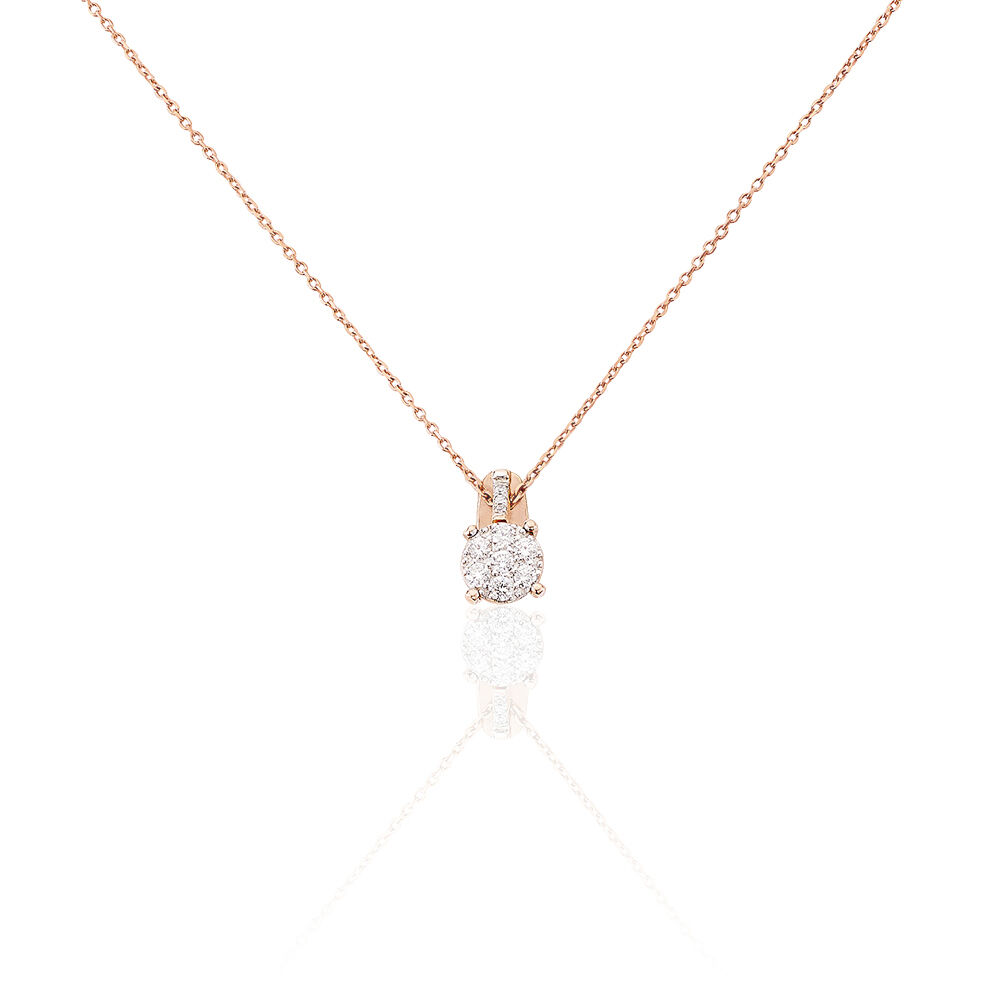 Collier Kate Or Rose Diamant - Colliers avec pierres Femme | Marc Orian