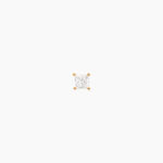 Boucle D'oreille Puce Unitaire Sofiane Plaqu&eacute; Or Jaune Oxyde Zirconium - Puces Homme | Marc Orian