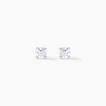 Boucles D'oreilles Puces Or Blanc Victoria Diamants - Puces Femme | Marc Orian