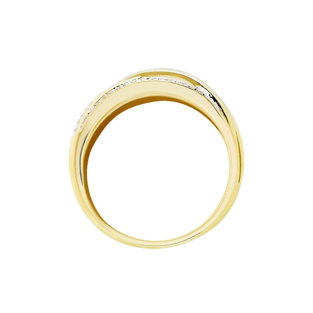 Bague Presilia Or Jaune Diamant - Parures de mariage Femme | Marc Orian