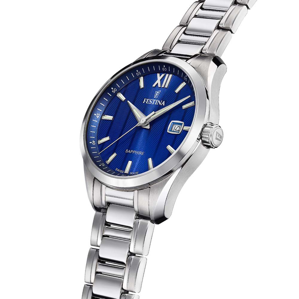 Montre Festina Swiss Made 37,5 Bleu London - Montres classiques Homme | Marc Orian