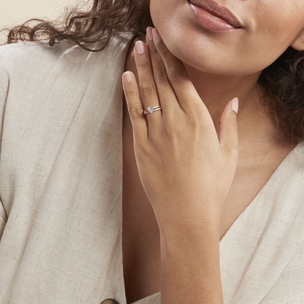Bague Serafine Or Jaune Oxyde De Zirconium - Solitaires Femme | Marc Orian