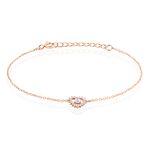 Bracelet Gino Argent Rose Oxyde De Zirconium - Bracelets fantaisie Femme | Marc Orian