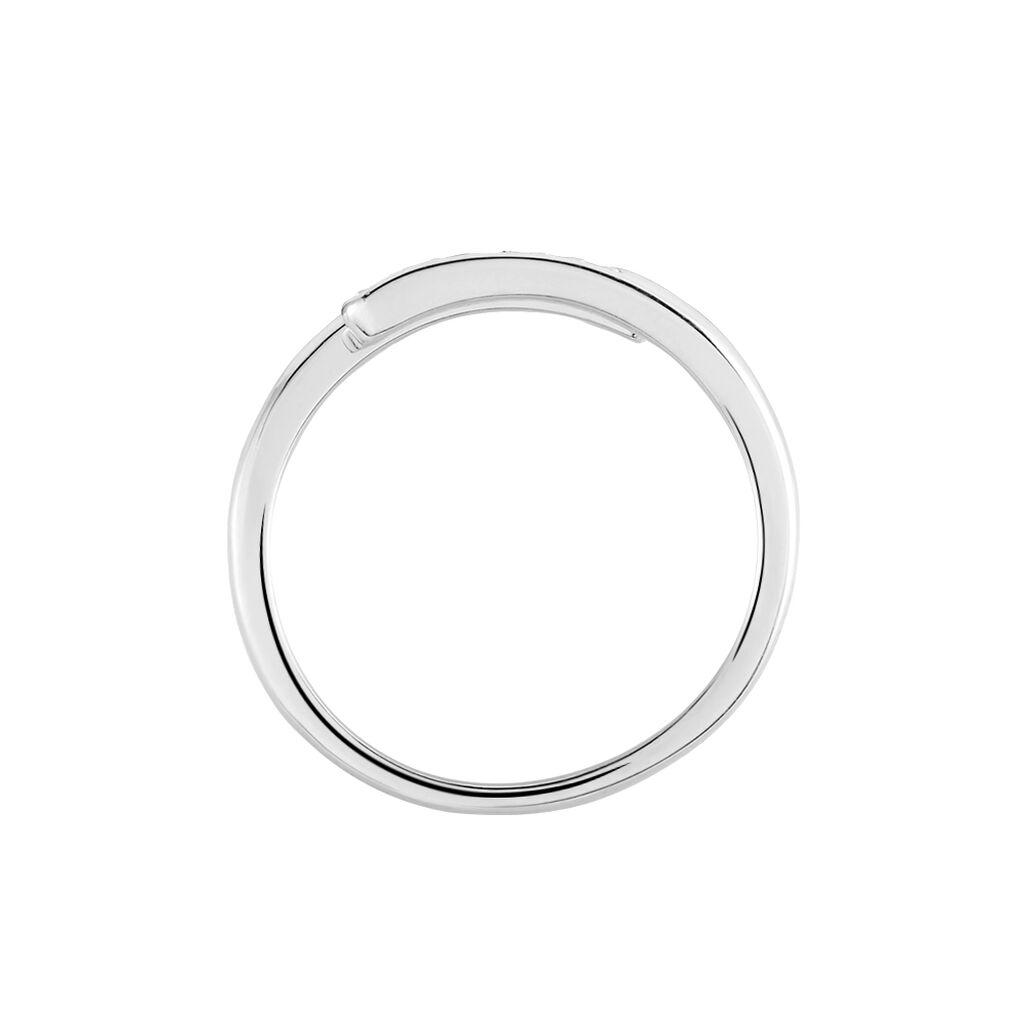 Bague Ajustable Mendel Argent Blanc Oxyde De Zirconium - Bague fantaisie Femme | Marc Orian