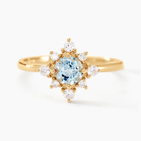 Bague Astrithr Or Jaune Topaze Oxyde De Zirconium - Bagues pierres fines Femme | Marc Orian
