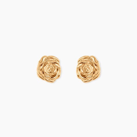 Boucles D'oreilles Puces Fioralba Plaqu&eacute; Or Jaune - Puces Femme | Marc Orian