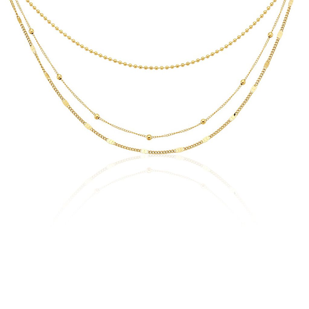 Collier Abigayle Acier Doré - Colliers multirangs Femme | Marc Orian