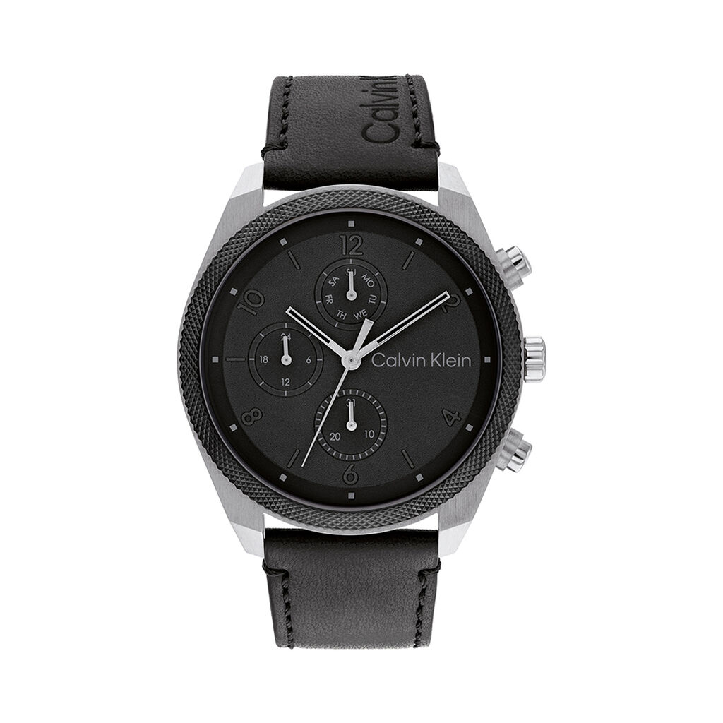 Montre Calvin Klein Impact Multifonctions Noir - Montres &eacute;tanches Homme | Marc Orian