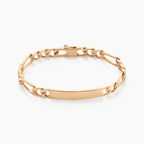 Bracelet Identit&eacute; Bixente Plaqu&eacute; Or Jaune - Gourmettes Homme | Marc Orian