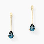 Boucles D'oreilles Pendantes Goutte Or Jaune Topaze - Pendantes Femme | Marc Orian