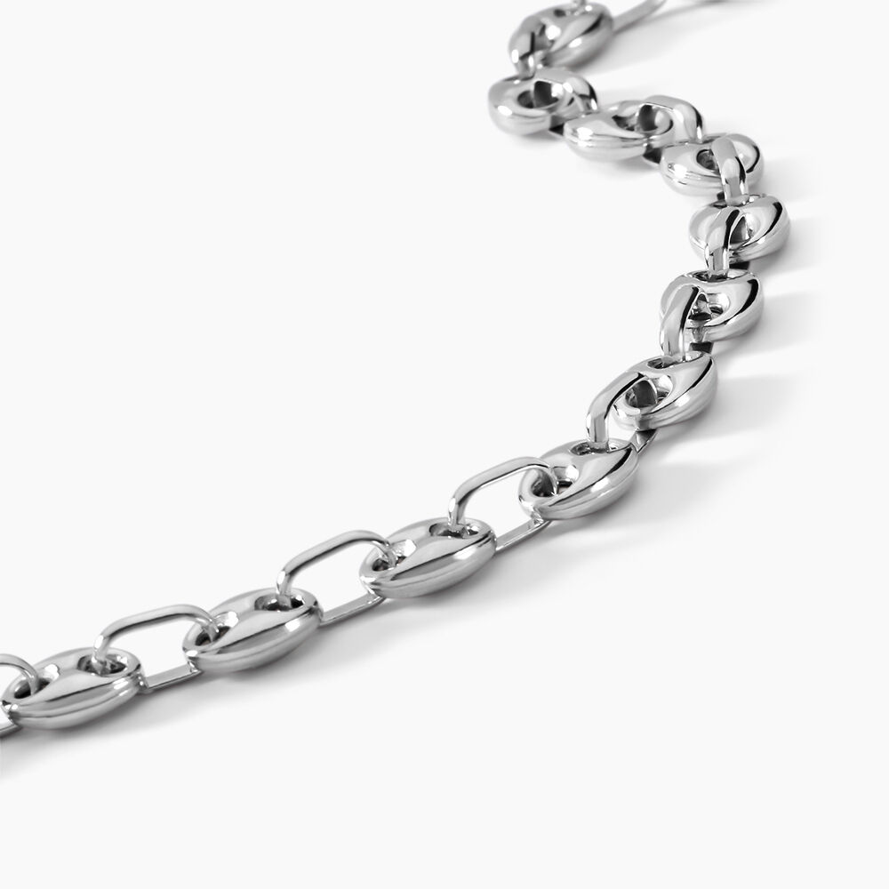 Bracelet Anilo Argent Blanc - Bracelets mailles Homme | Marc Orian