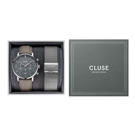 Coffre Montre Cluse Aravis Chrono Gris - Bijoux Fête des mères Femme | Marc Orian