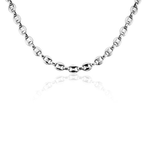 Collier Cadia Acier Blanc - Chaines Homme | Marc Orian