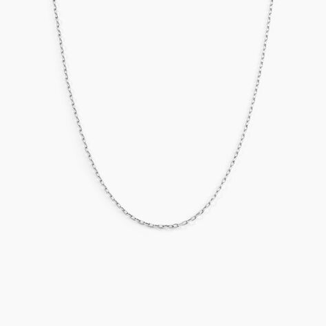 Chaîne Igoa Maille Forçat Diamantee Or Blanc - Chaines Famille | Marc Orian