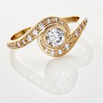 Bague Kampala Plaqu&eacute; Or Oxydes De Zirconium - Bijoux fantaisie Femme | Marc Orian