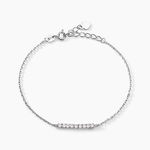 Bracelet Rio Tennis Argent Blanc Oxyde De Zirconium - Bracelets fantaisie Femme | Marc Orian