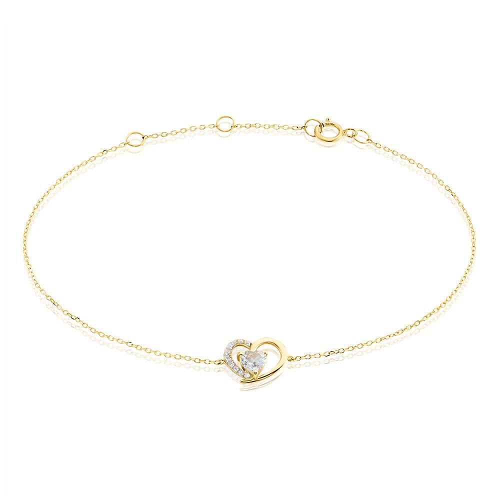 Bracelet Eliana Or Jaune Topaze Oxyde De Zirconium - Bracelets chaînes Femme | Marc Orian