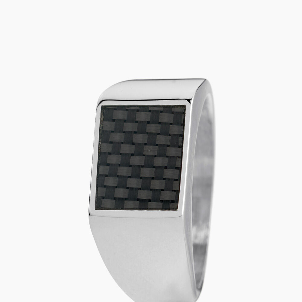 Bague Phebus Him Bruce Acier Blanc - Bijoux fantaisie Homme | Marc Orian