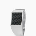 Bague Phebus Him Bruce Acier Blanc - Bijoux fantaisie Homme | Marc Orian