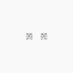 Boucles D'oreilles Puces One Or Blanc Diamants - Puces Homme | Marc Orian