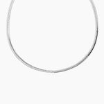 Collier Izel Maille Anglaise Or Blanc - Chaines Femme | Marc Orian