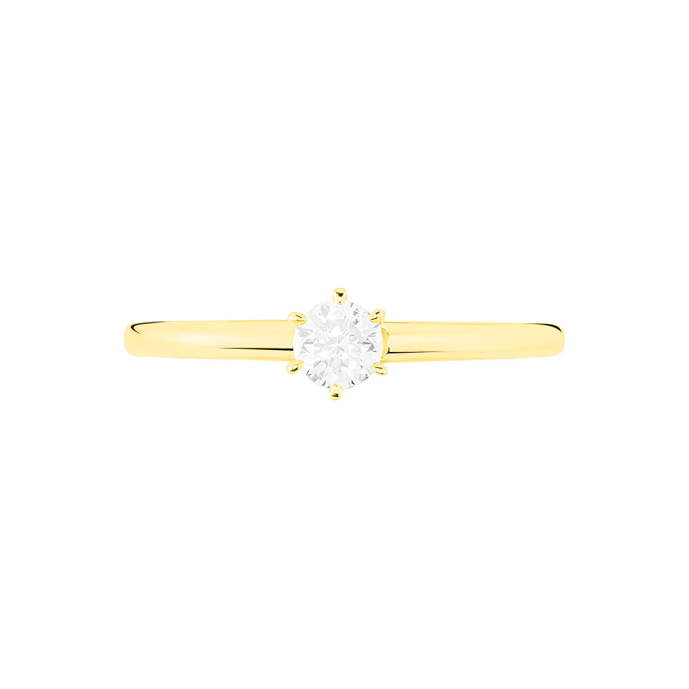 Bague Solitaire Seynabou Or Jaune Diamant - Solitaires Femme | Marc Orian