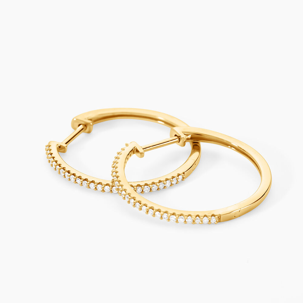 Creoles Or Jaune Aryanna Diamants -  Femme | Marc Orian