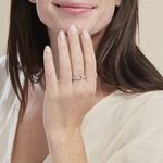 Bague Argent Blanc Candis Oxyde De Zirconium - Bijoux fantaisie Femme | Marc Orian