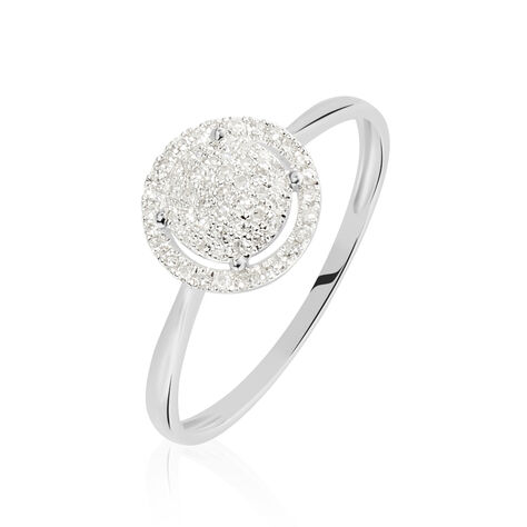 Bague Soleil D'hiver Or Blanc Diamant Divers - Bagues Femme | Marc Orian