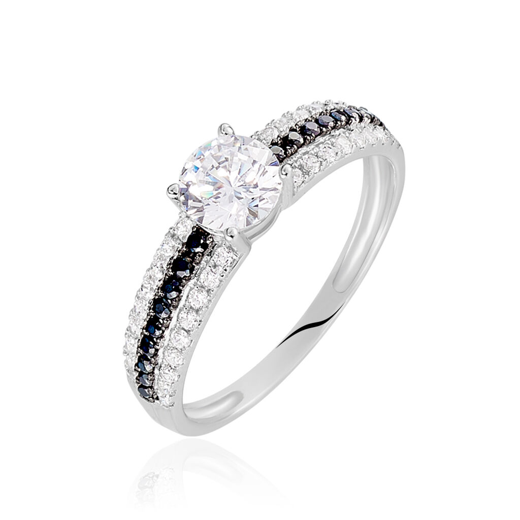 Bague Solitaire Katrina Or Blanc Oxyde De Zirconium - Bagues Solitaire Femme | Marc Orian