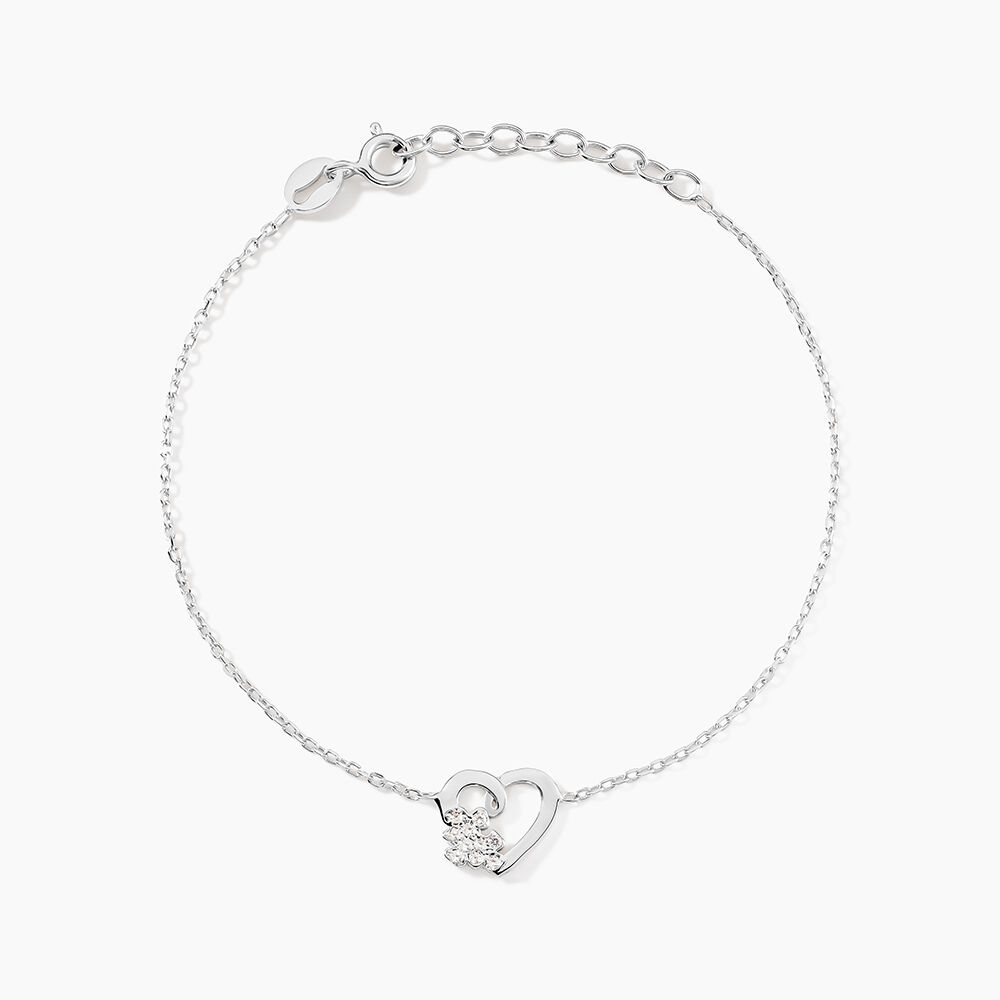 Bracelet Lucianna Argent Blanc Oxyde De Zirconium - Bracelets fantaisie Femme | Marc Orian