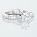 Bague Double Jeu Argent Blanc Oxyde De Zirconium - Solitaires Femme | Marc Orian