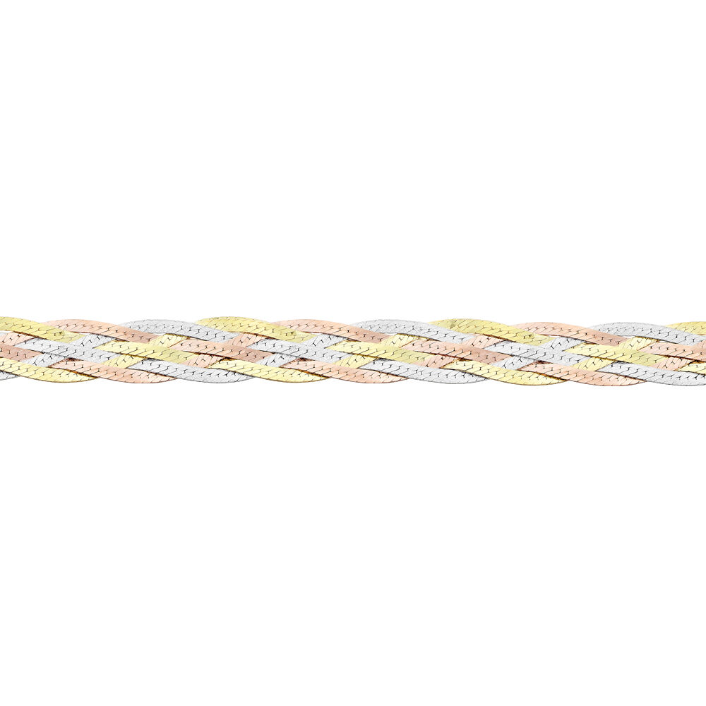 Collier Jasmin Tresse Or Tricolore - Colliers Femme | Marc Orian