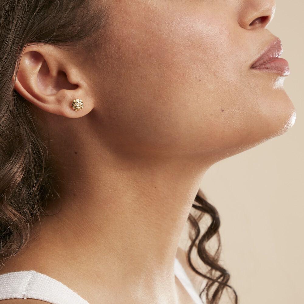 Boucles D'oreilles Puces Dada Or Jaune - Puces Femme | Marc Orian