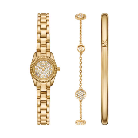 Coffret De Montre Michael Kors Micro Lexington Doré - Montres Femme | Marc Orian