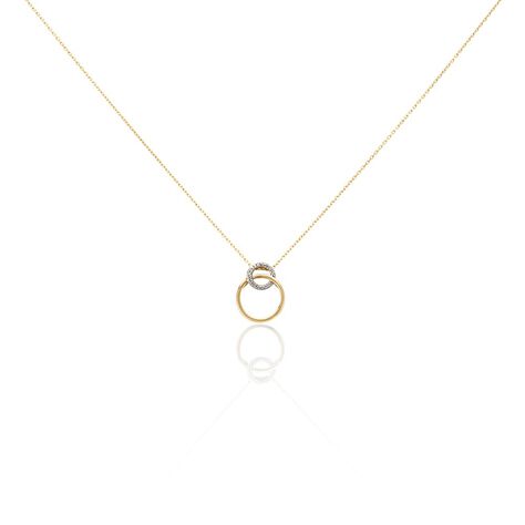 Collier Or Bicolore Achim Diamants - Colliers avec pierres Femme | Marc Orian