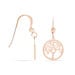 Boucles D'oreilles Pendantes Marijan Argent Rose - Pendantes Femme | Marc Orian