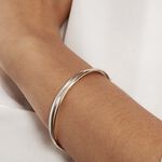 Bracelet Jonc Catalin 2 Fils Flexibles Or Bicolore - Bracelets joncs Femme | Marc Orian