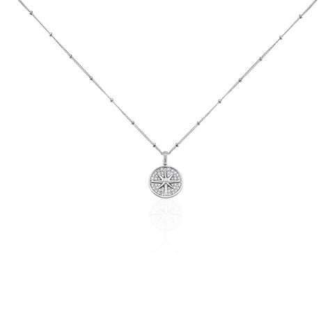 Collier Apollinaris Argent Blanc Oxyde De Zirconium - Colliers avec pierres Femme | Marc Orian