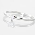 Bague Solitaire 1er Solitaire Argent Blanc Oxyde De Zirconium - Bijoux fantaisie Femme | Marc Orian