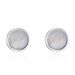 Boucles D'oreilles Puces Zealie Argent Blanc Nacre - Puces Femme | Marc Orian