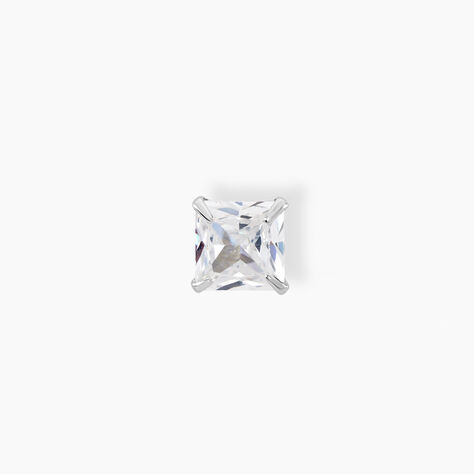 Boucle D'oreille Puce Unitaire Paco Argent Blanc Oxyde De Zirconium - Puces Homme | Marc Orian
