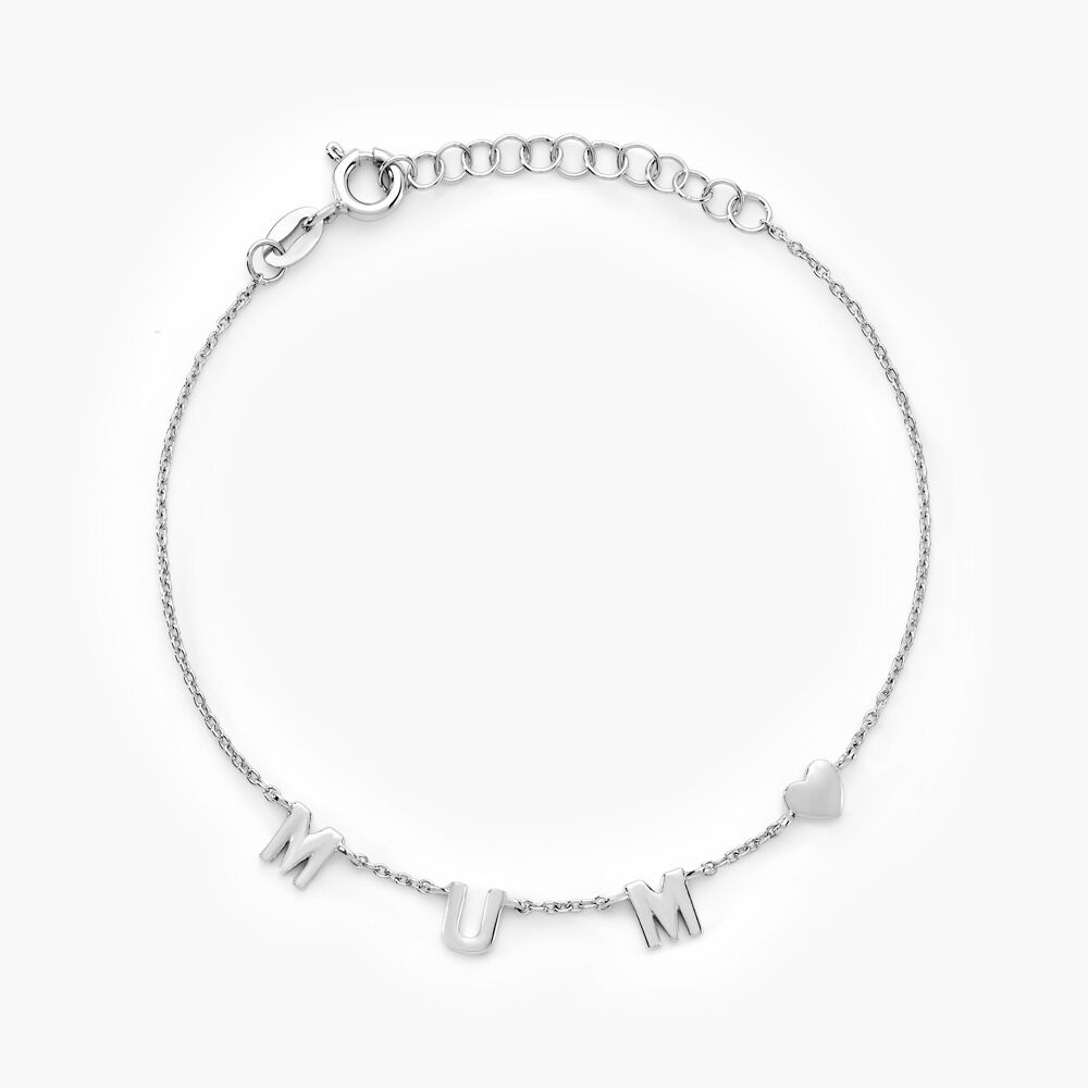Bracelet Cœur D'amour Argent Blanc - Bracelets chaînes Femme | Marc Orian