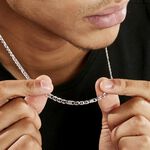 Chaine Jeremi Argent Blanc - Chaines Homme | Marc Orian