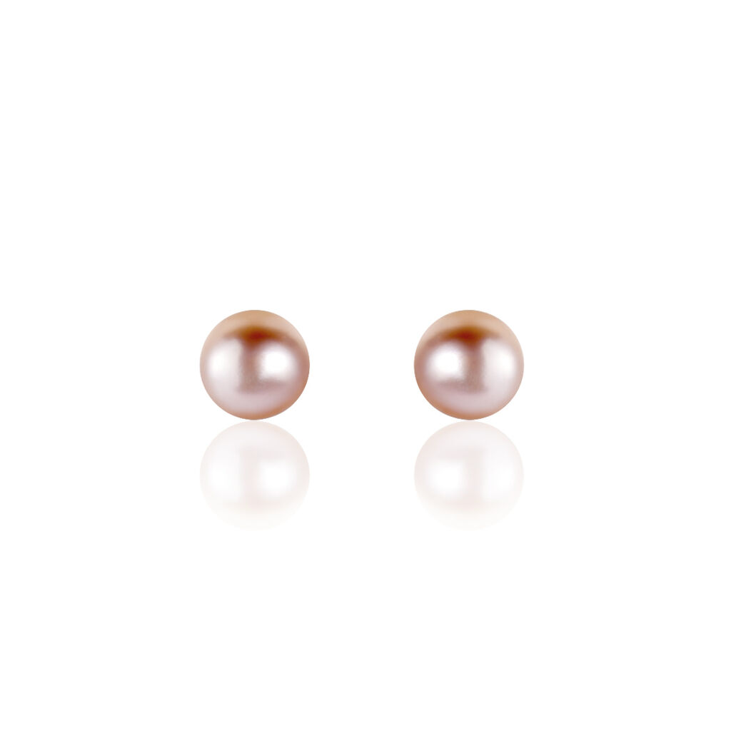 Boucles D'oreilles Puces Ursulina Or Jaune Perle De Culture - Boucles d'oreilles mariage Femme | Marc Orian