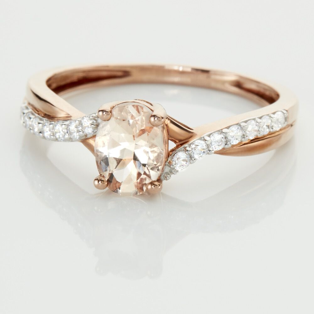 Bague morganite or rose 2025