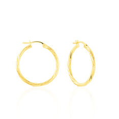 Créoles Youri Or Jaune - Boucles d'oreilles Créoles Femme | Marc Orian