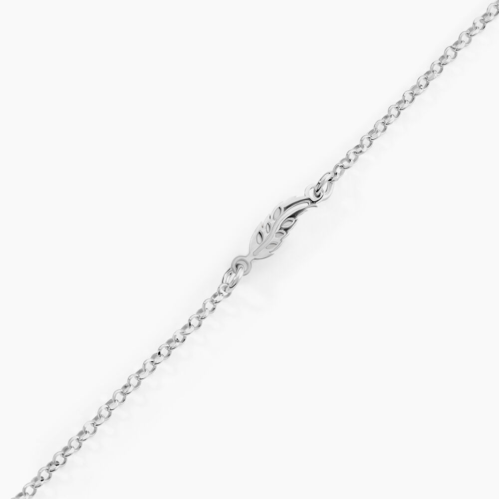 Bracelet Argent Blanc Maic - Bracelets chaînes Femme | Marc Orian